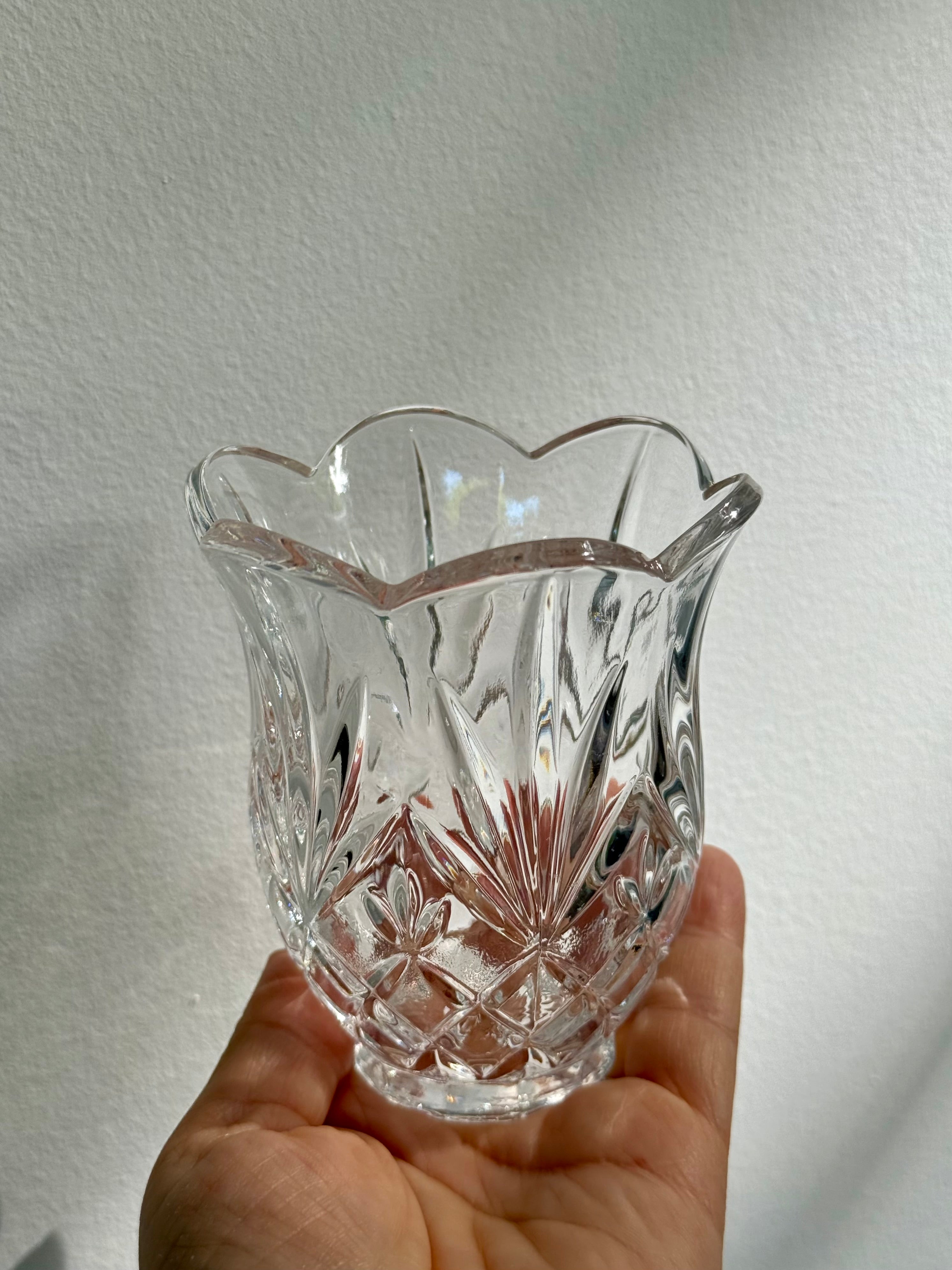 Vintage St. George Crystal 'Tulip Collection' Bud Vase