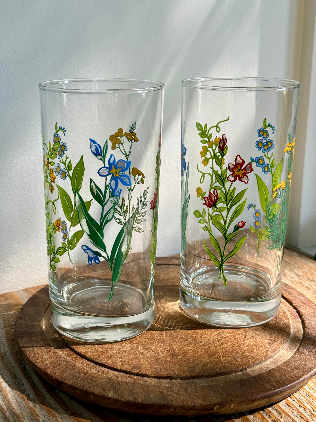 Vintage Corning Corelle 'My Garden' Tumblers, set of 2
