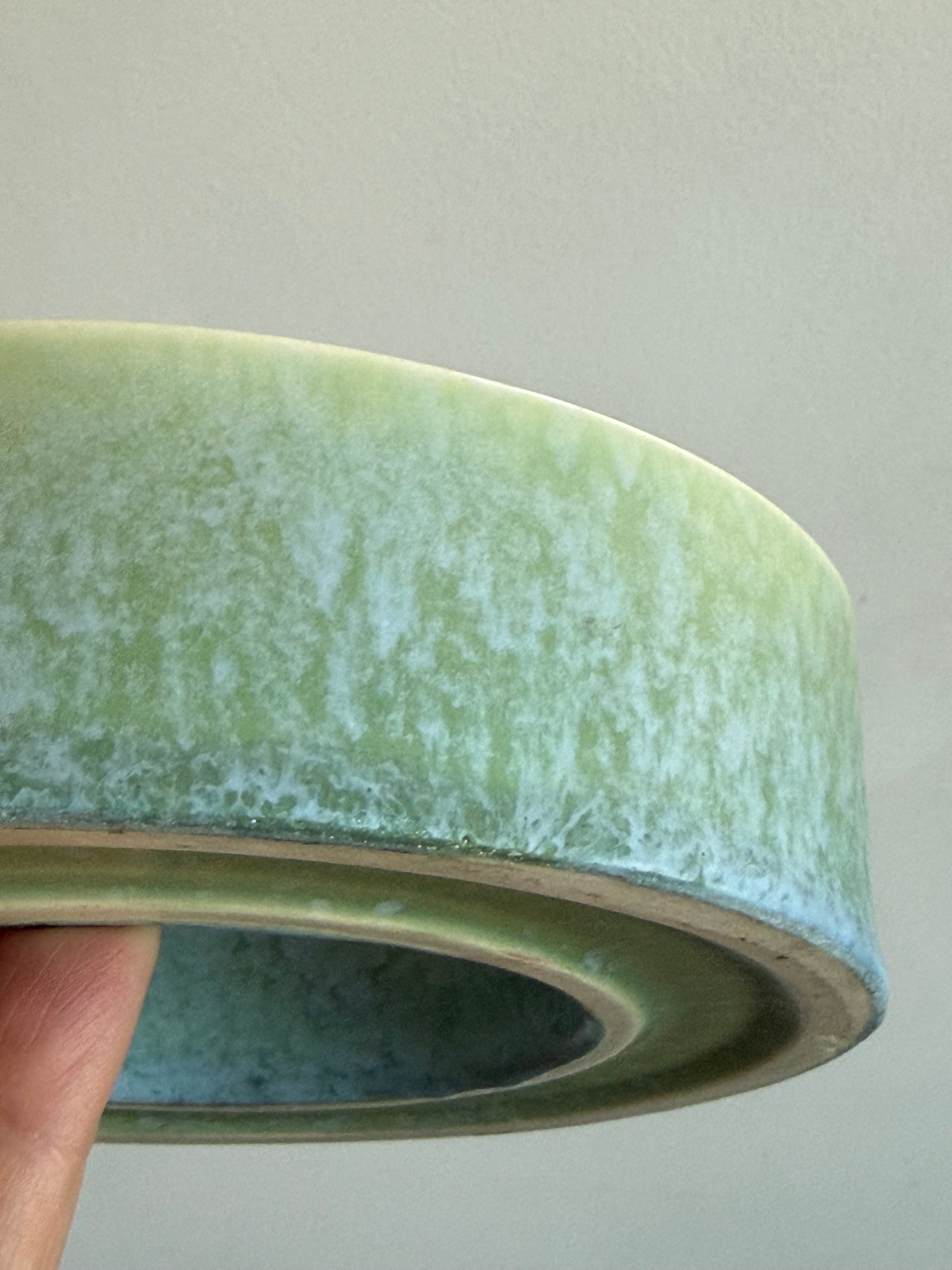 Vintage English Ceramic Pansy Ring Vase