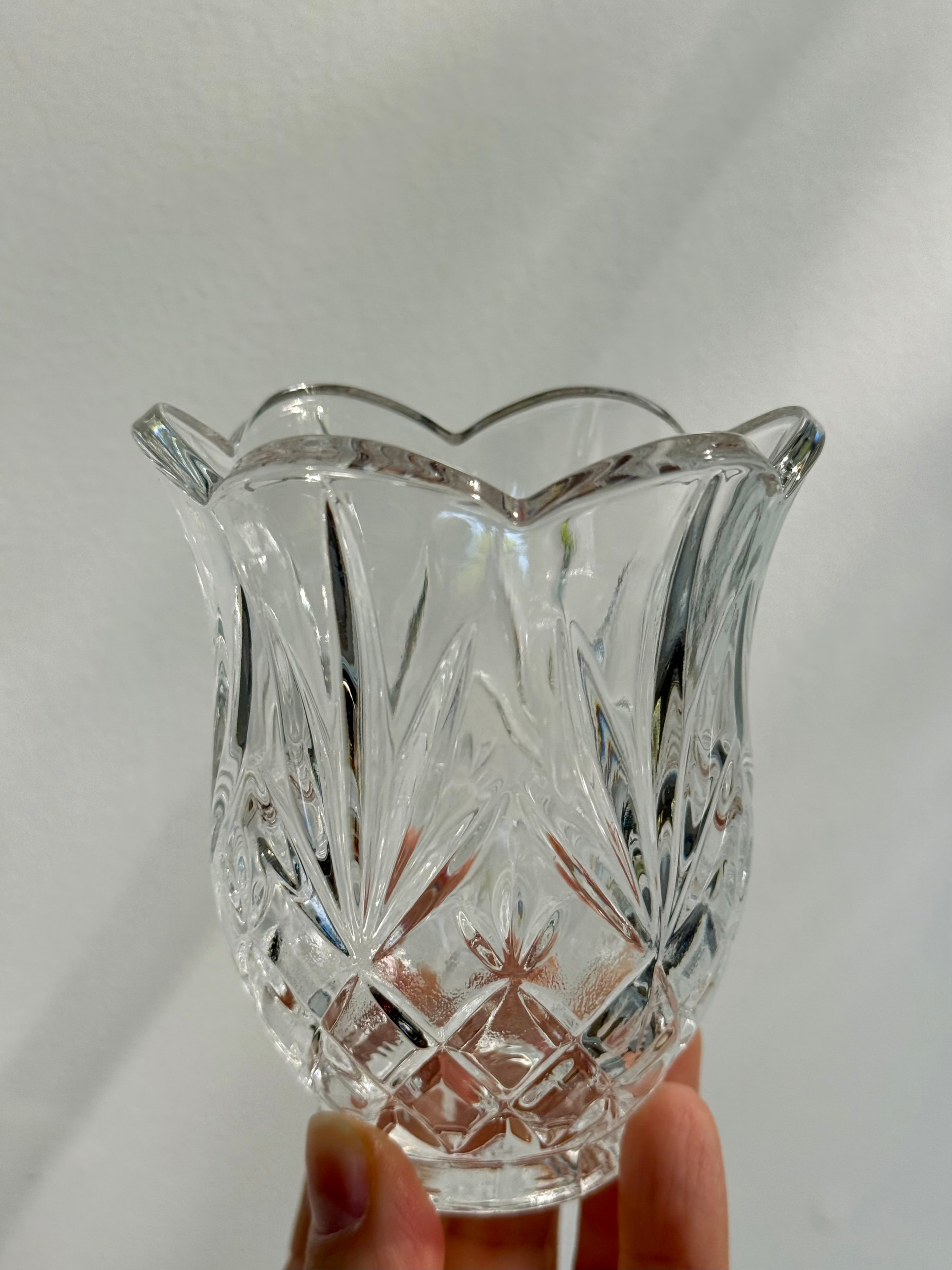 Vintage St. George Crystal 'Tulip Collection' Bud Vase