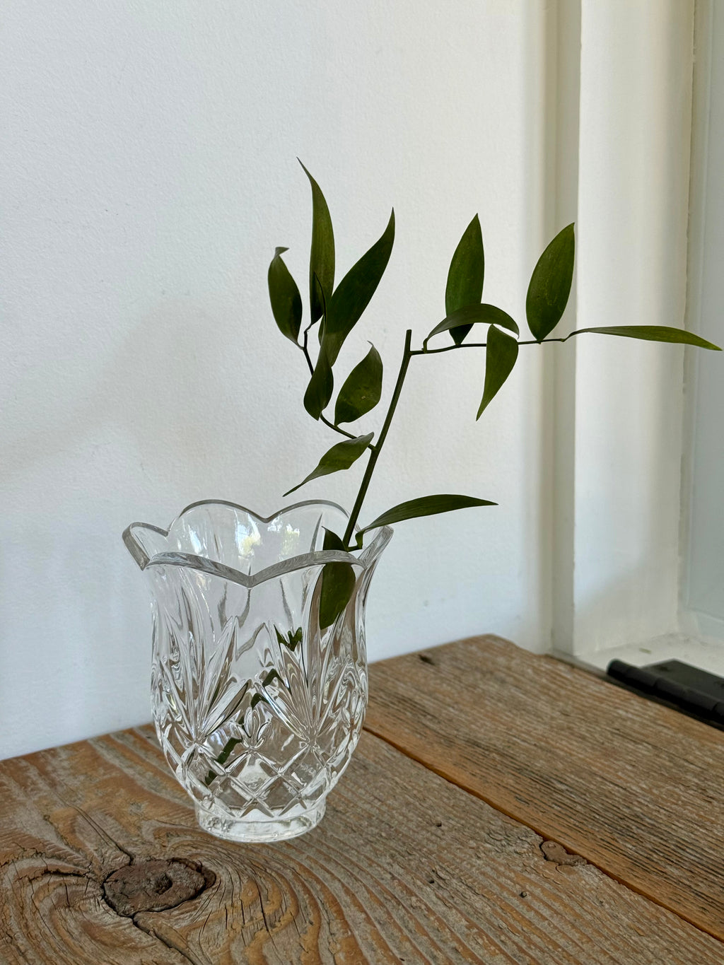Vintage St. George Crystal 'Tulip Collection' Bud Vase