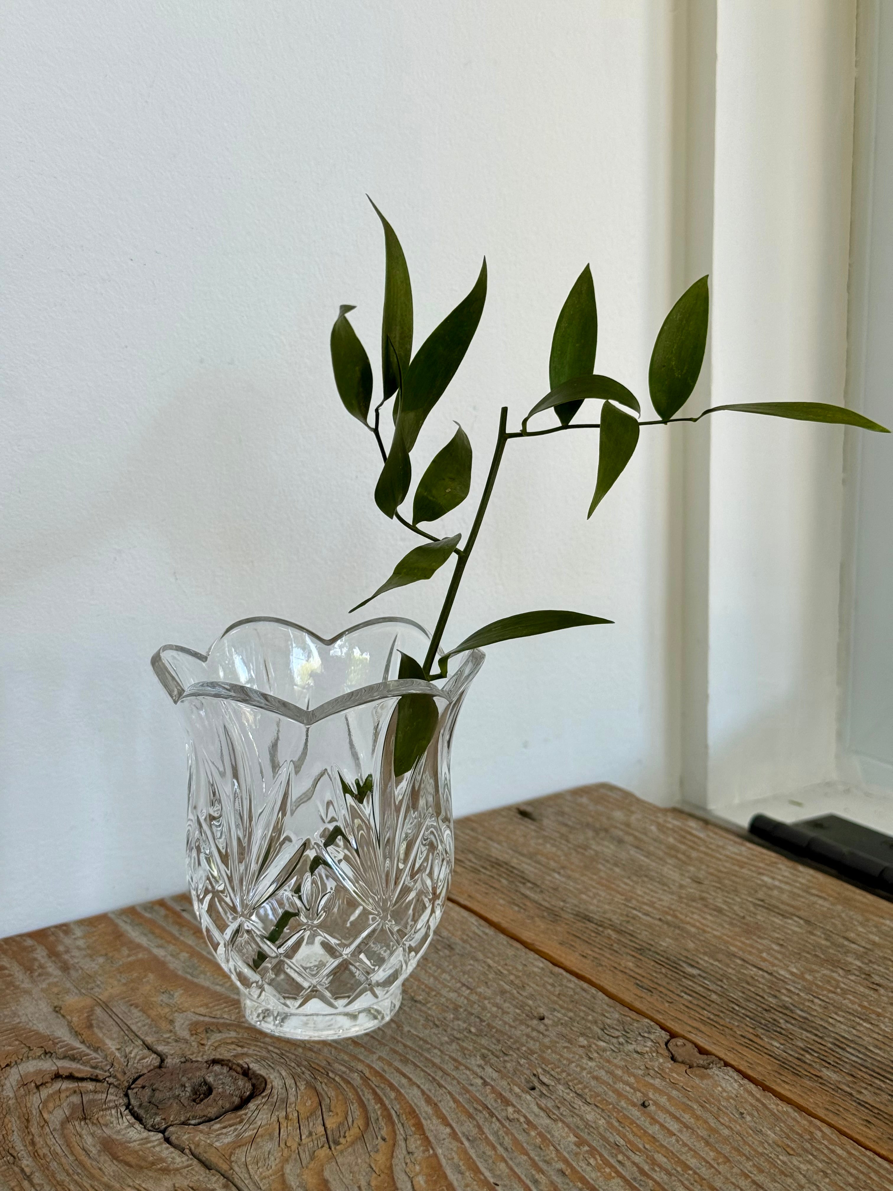 Vintage St. George Crystal 'Tulip Collection' Bud Vase