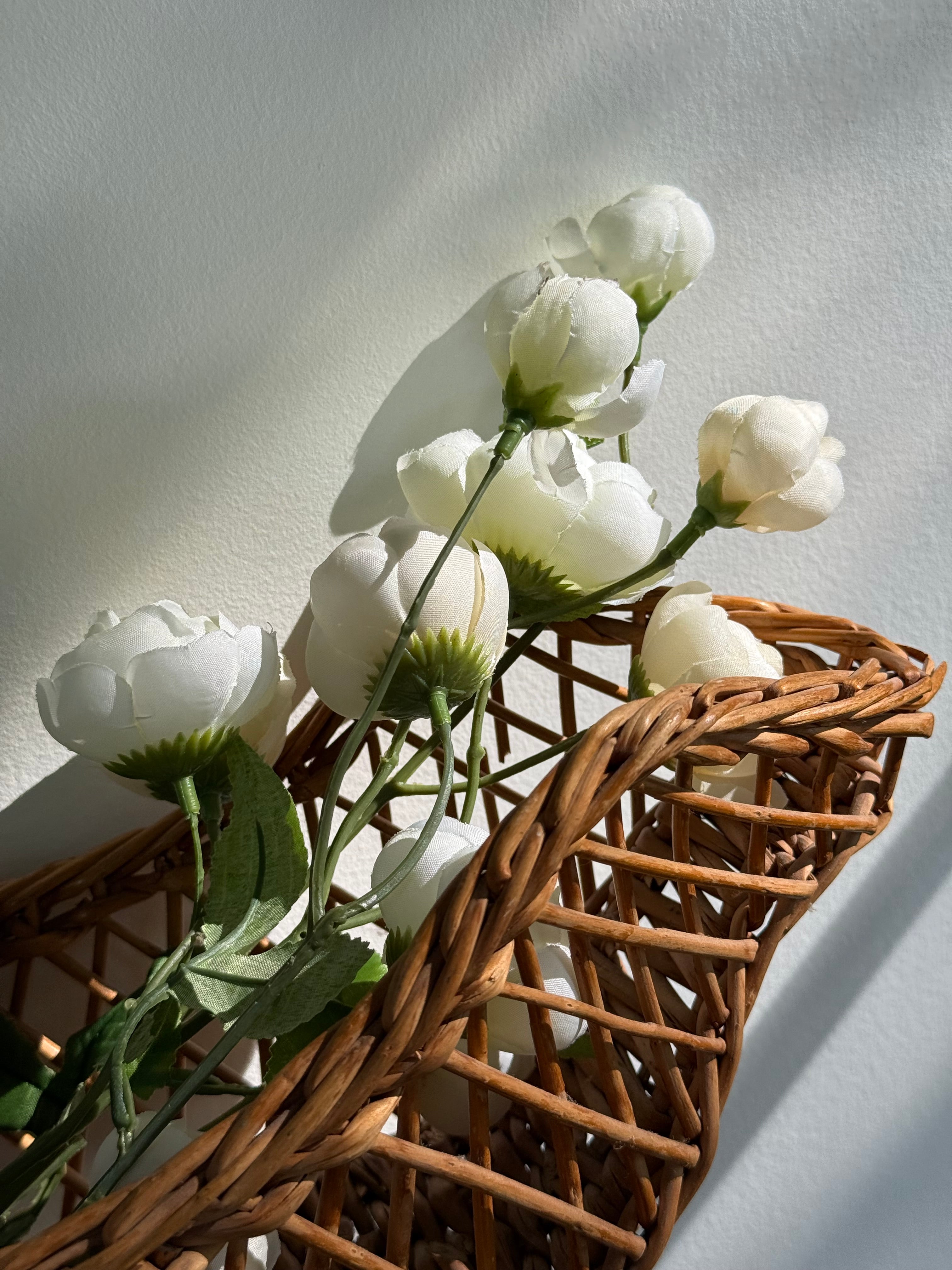 Vintage Woven Wicker Wine Cradle
