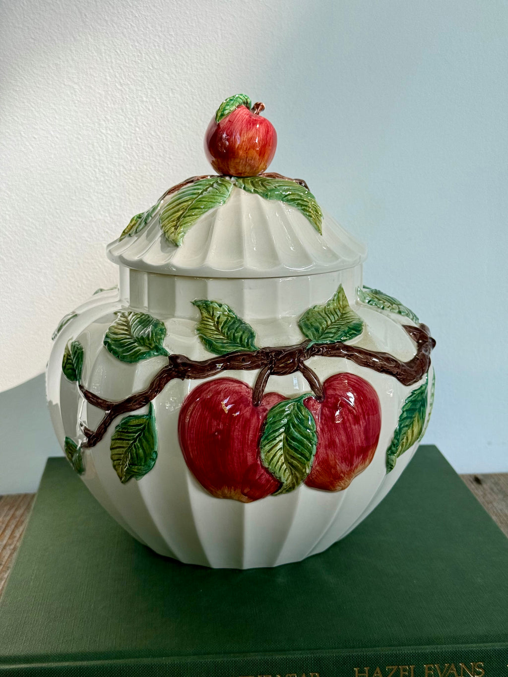 Apple Tree Ceramic Jar