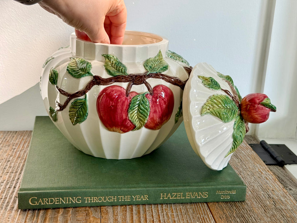Apple Tree Ceramic Jar