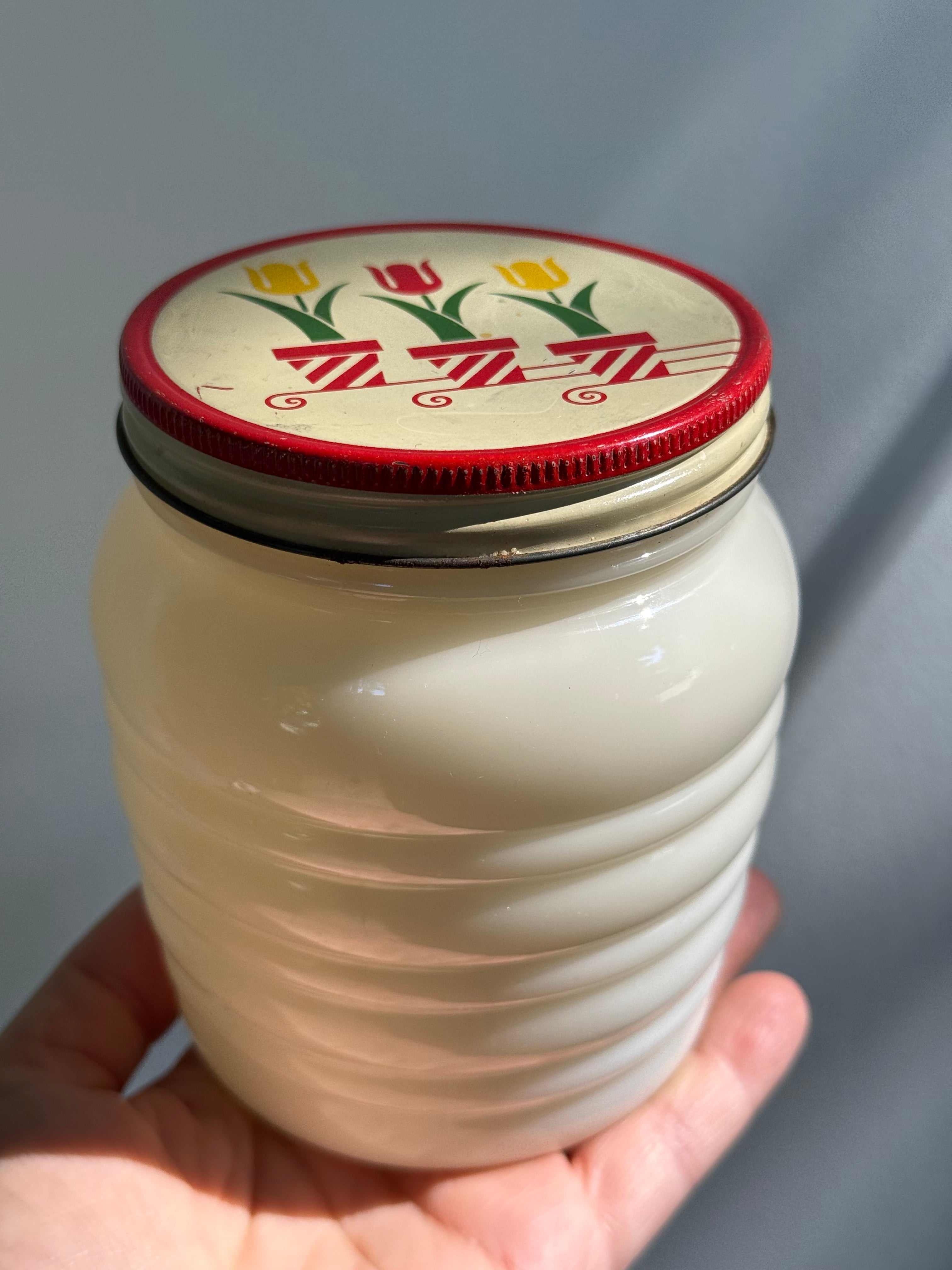 Vintage Fire King Grease Jars