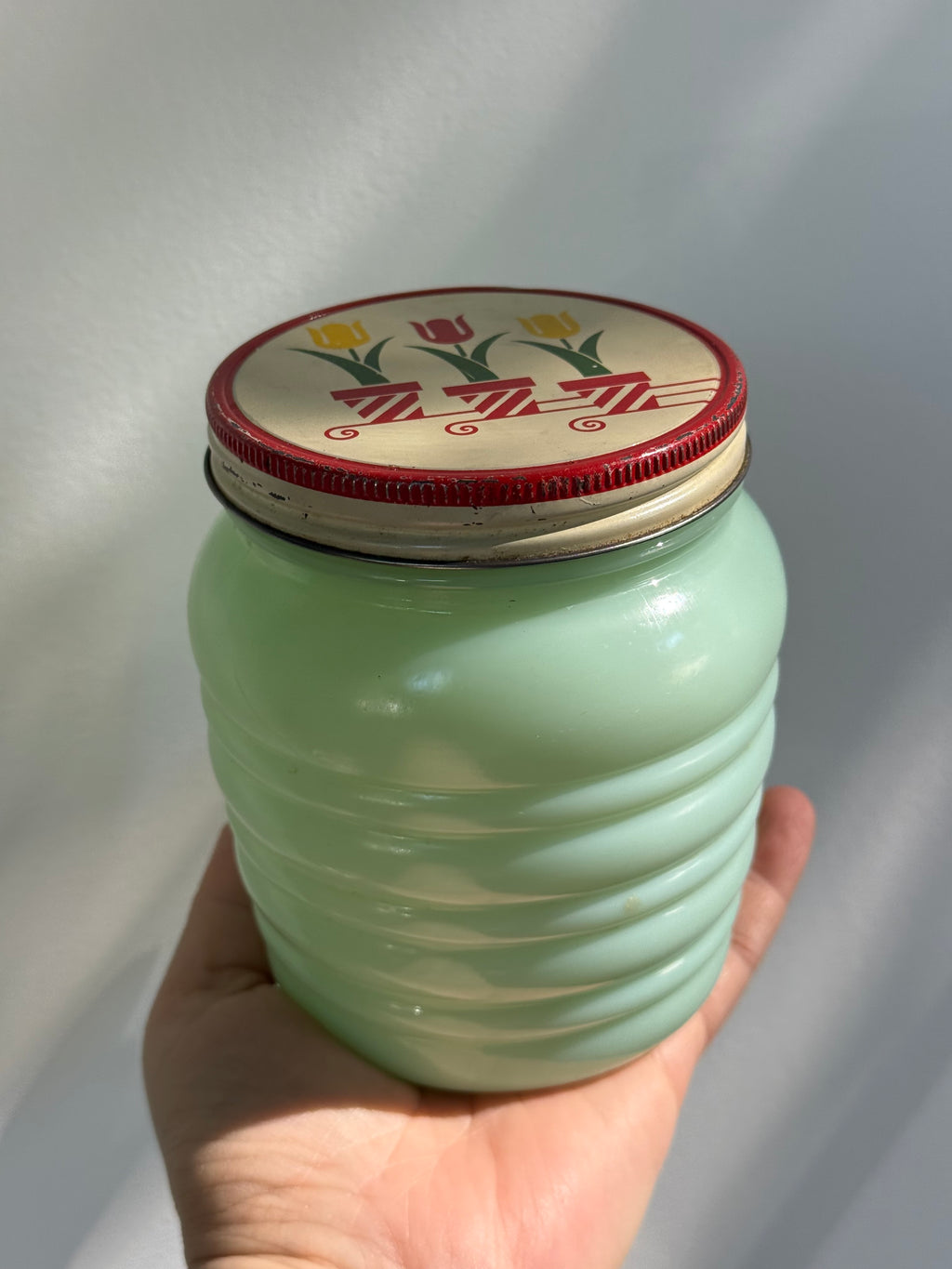 Vintage Fire King Grease Jars