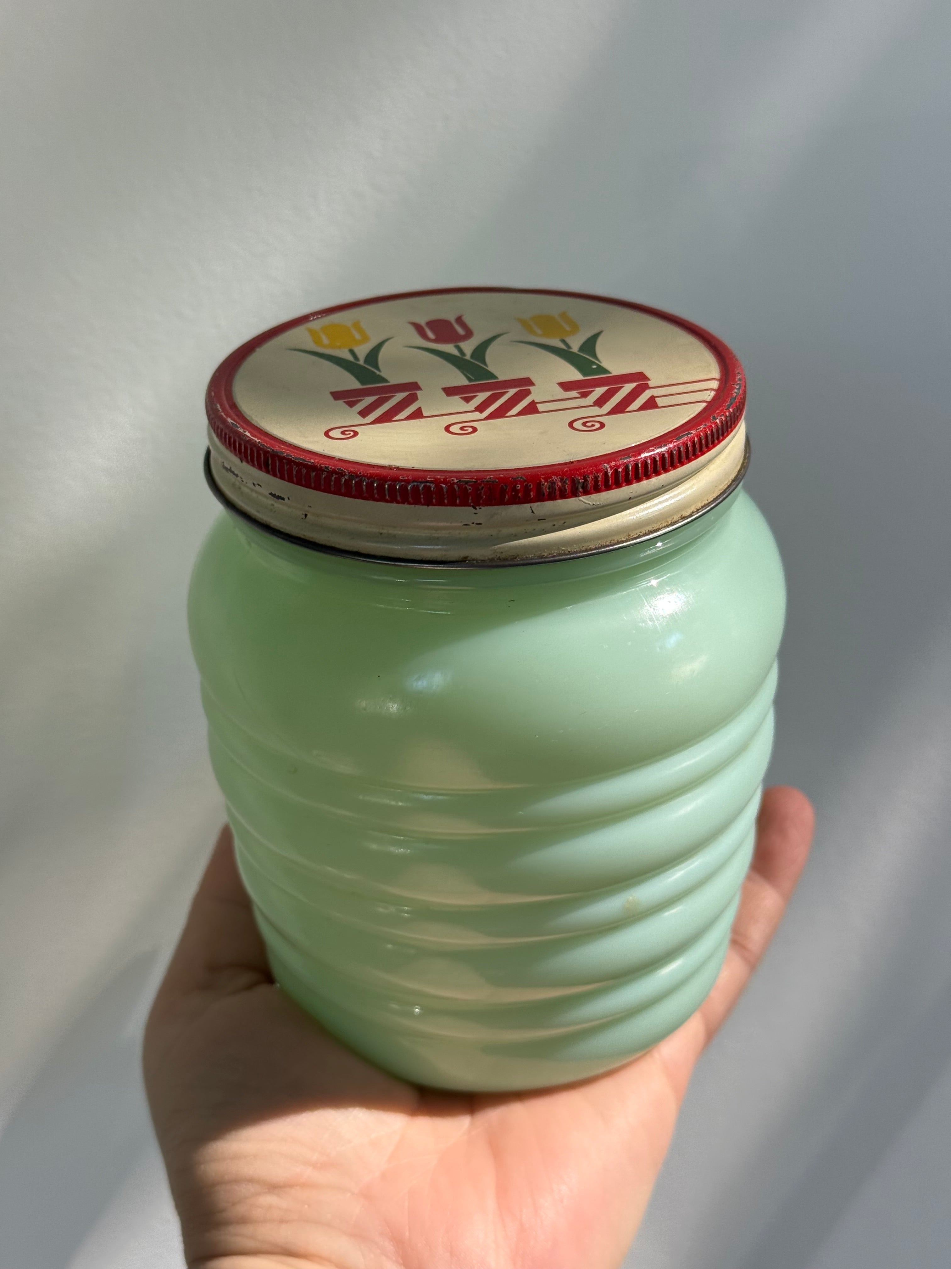 Vintage Fire King Grease Jars