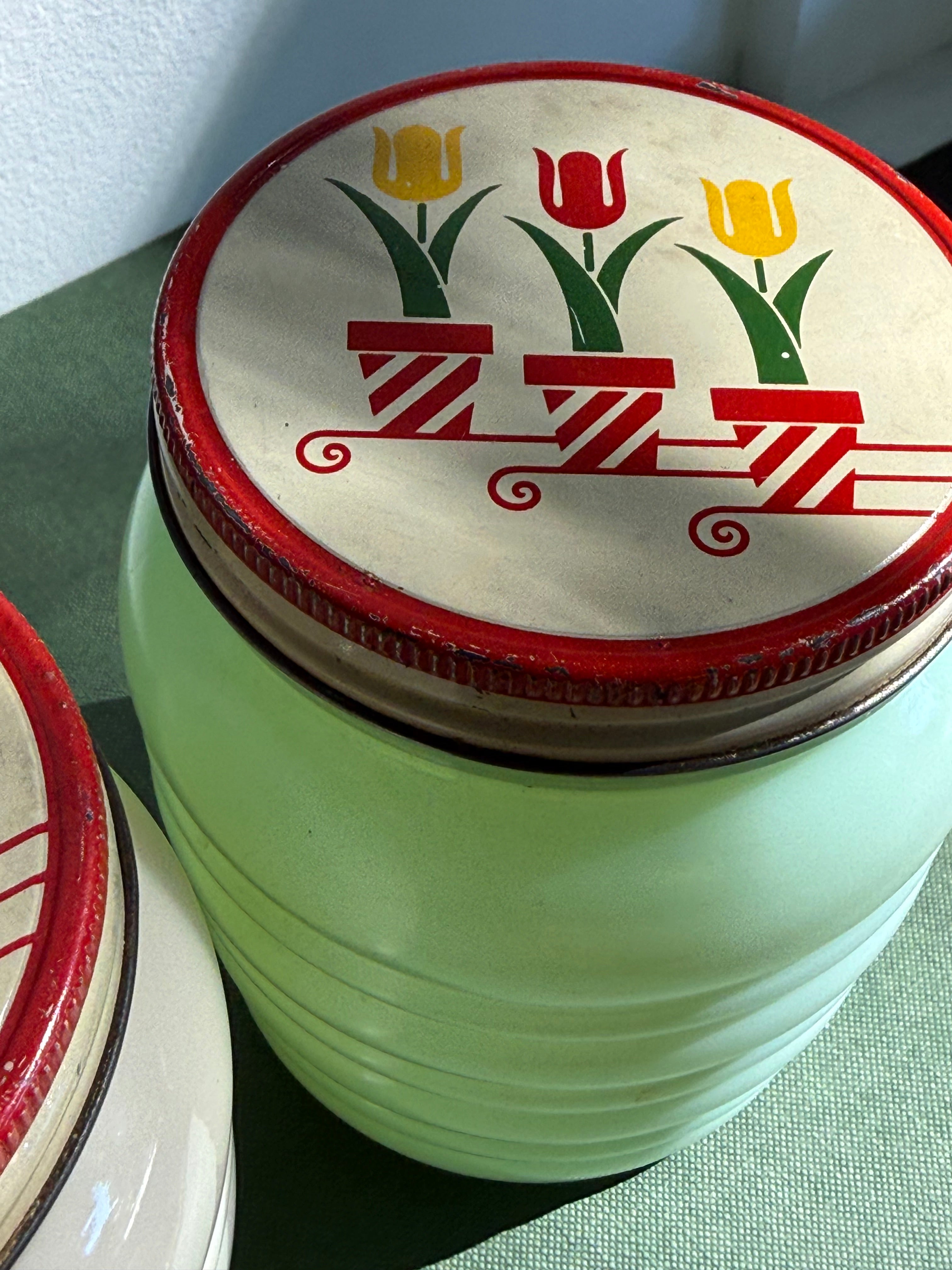 Vintage Fire King Grease Jars