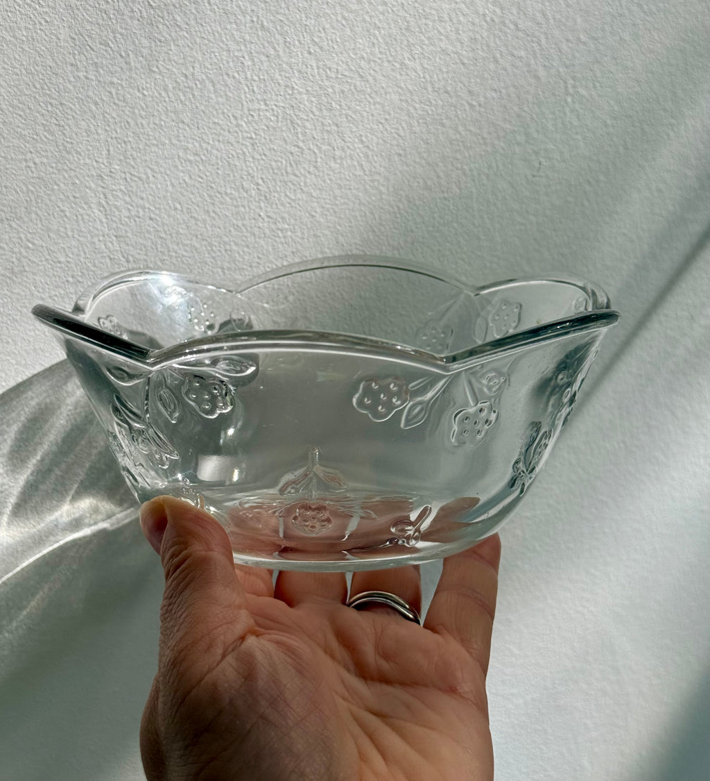 Glass Berry Bowl