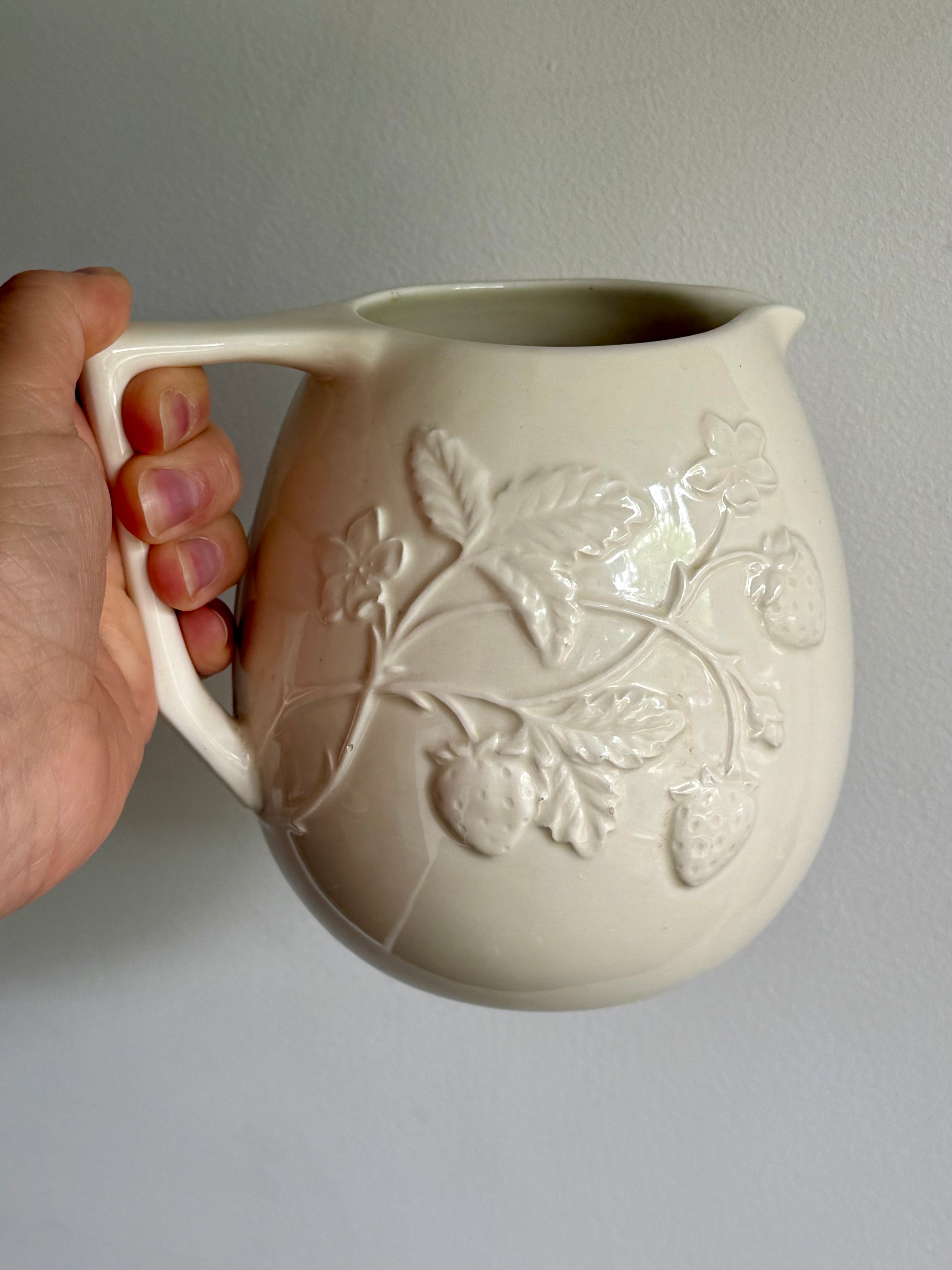 Vintage Strawberry Pitcher