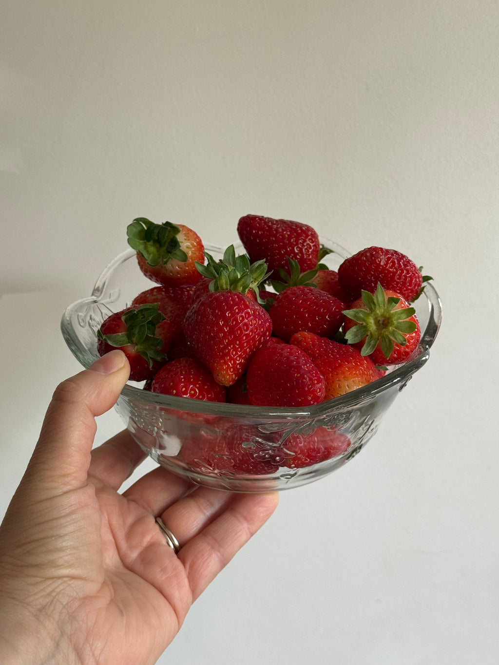 Glass Berry Bowl