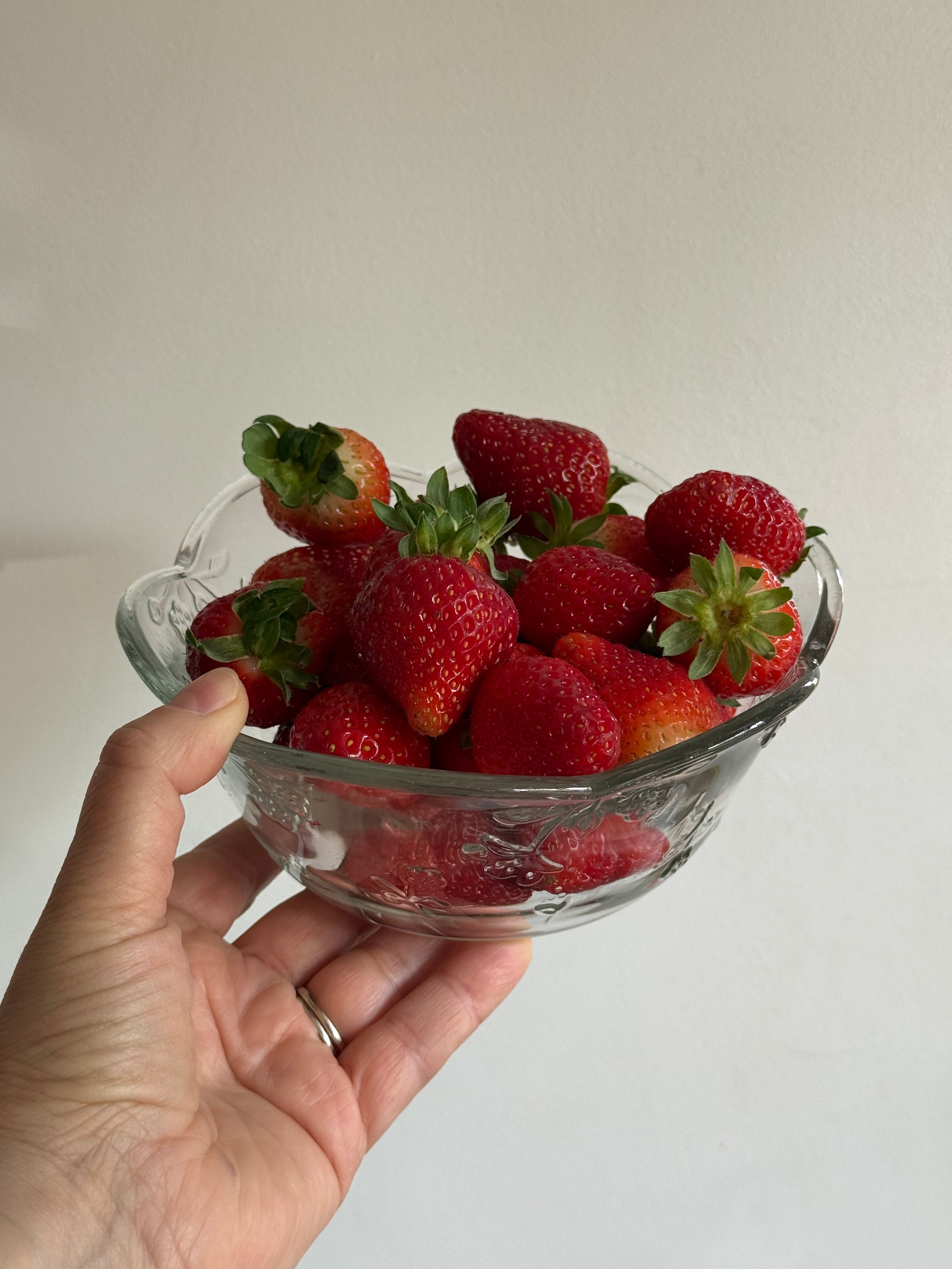 Glass Berry Bowl