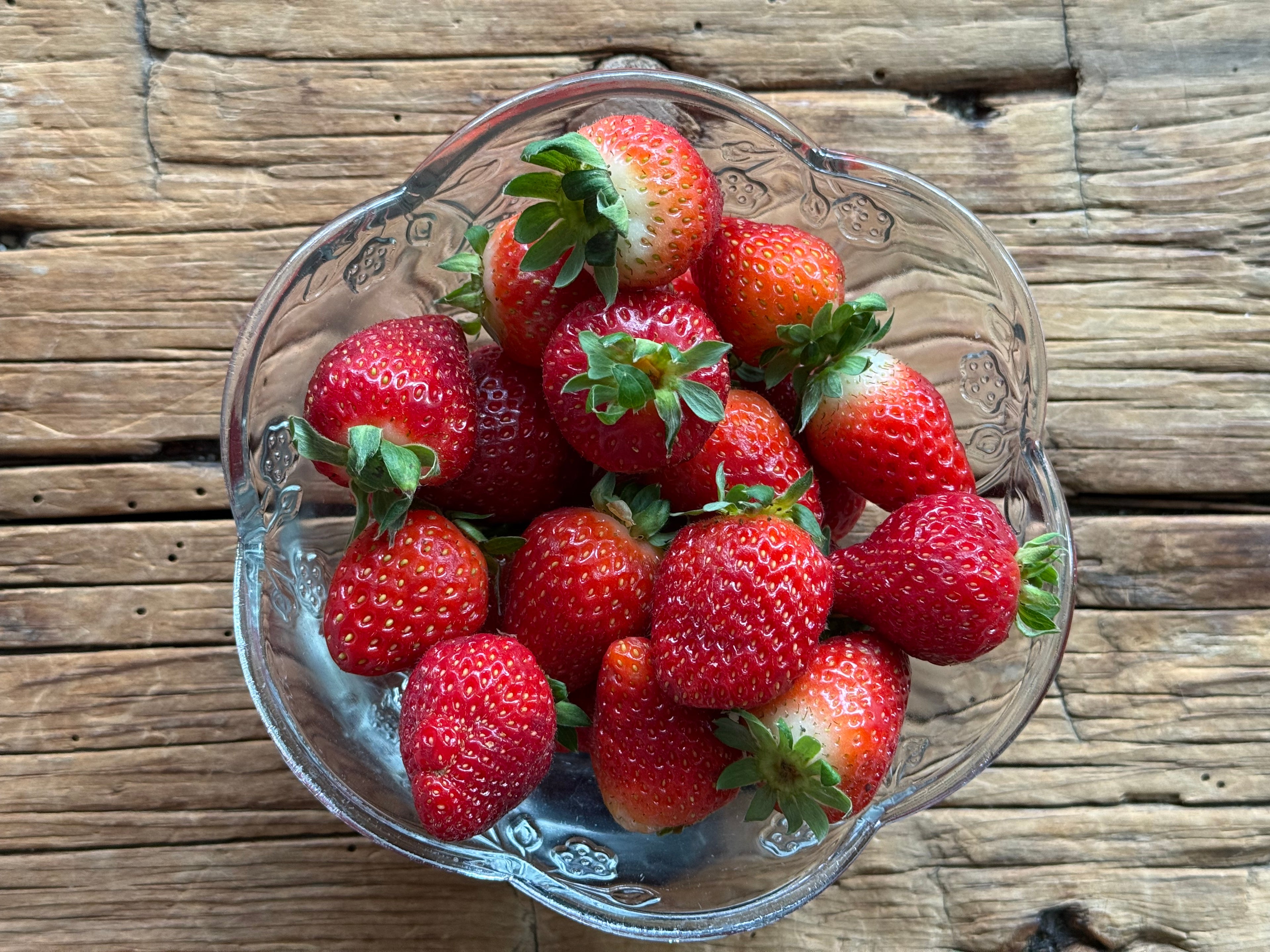 Glass Berry Bowl