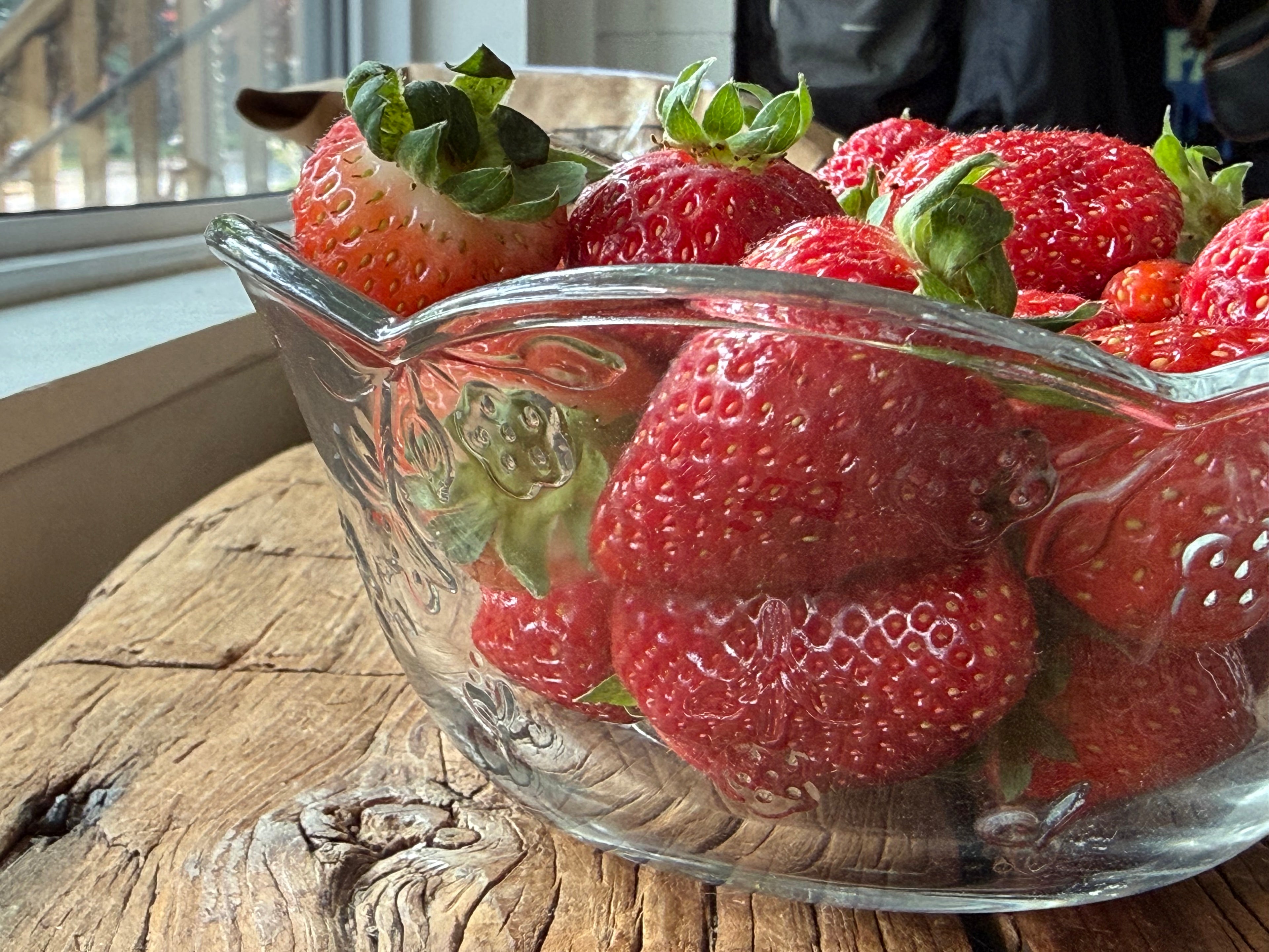 Glass Berry Bowl