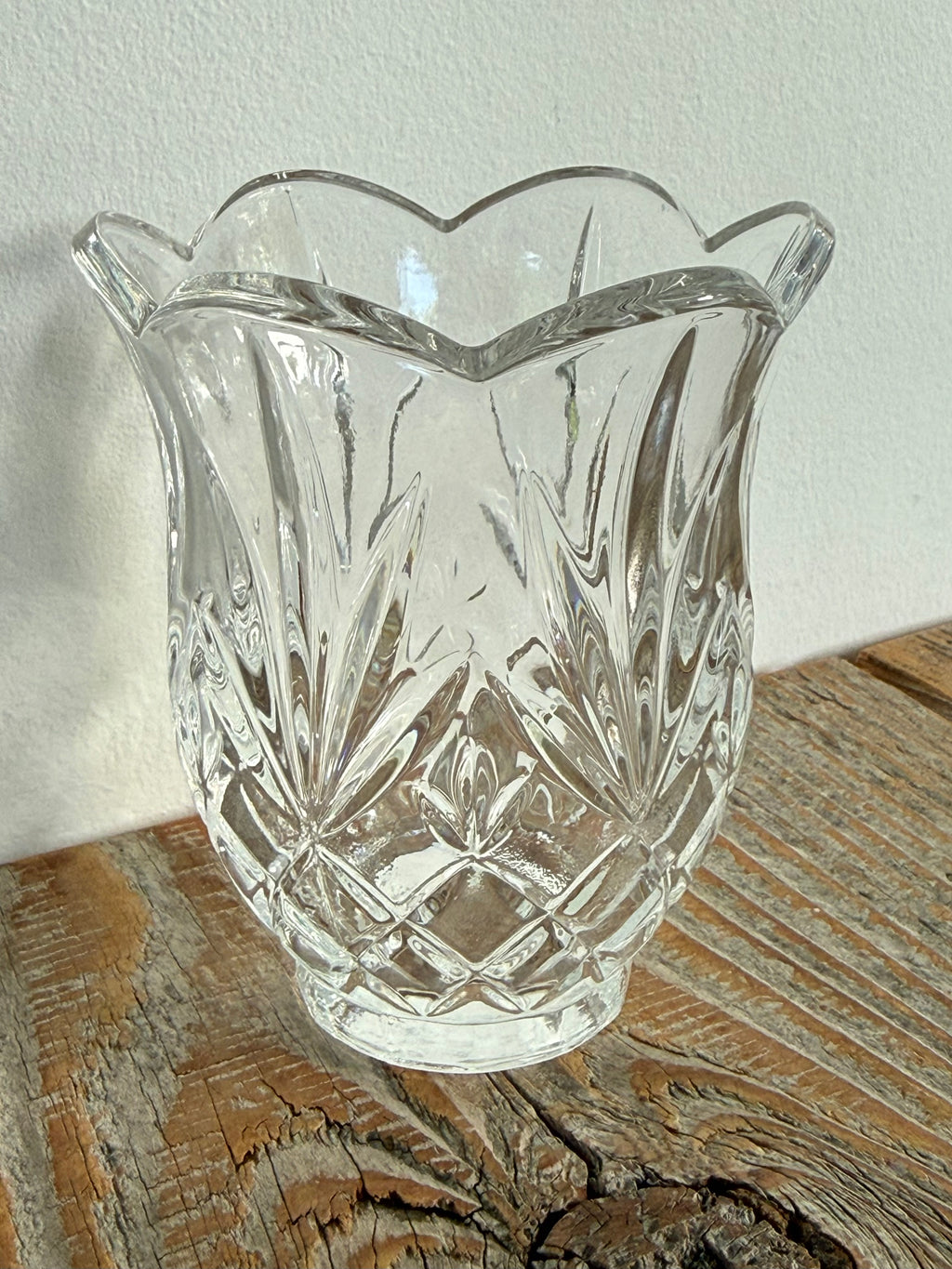 Vintage St. George Crystal 'Tulip Collection' Bud Vase