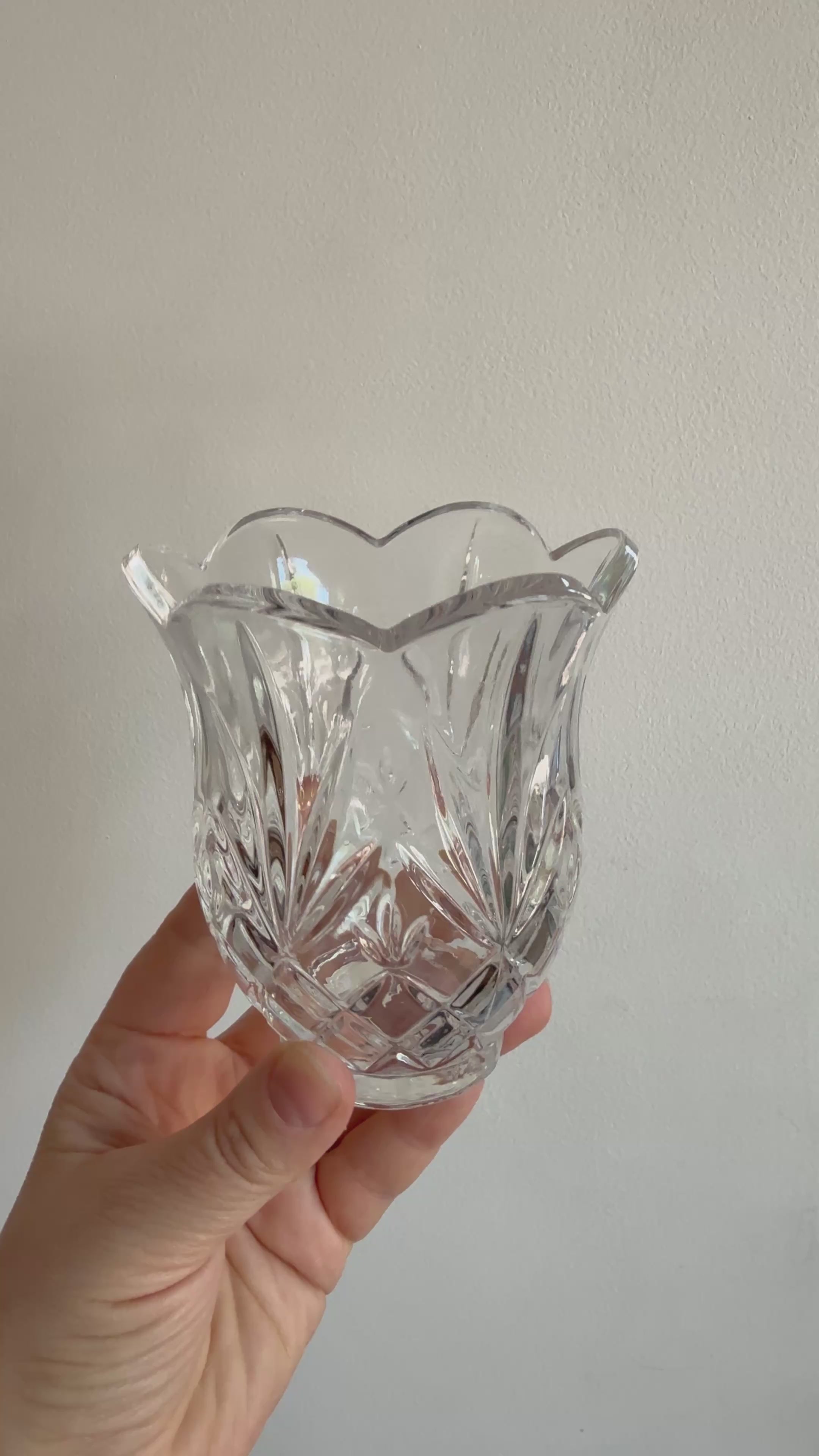 Vintage St. George Crystal 'Tulip Collection' Bud Vase