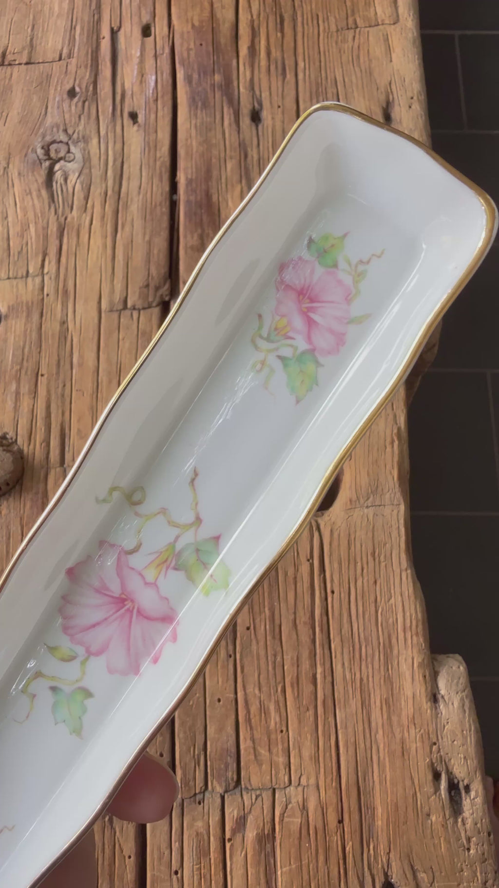 Vintage Royal Staffordshire Fine Bone China Narrow Tray