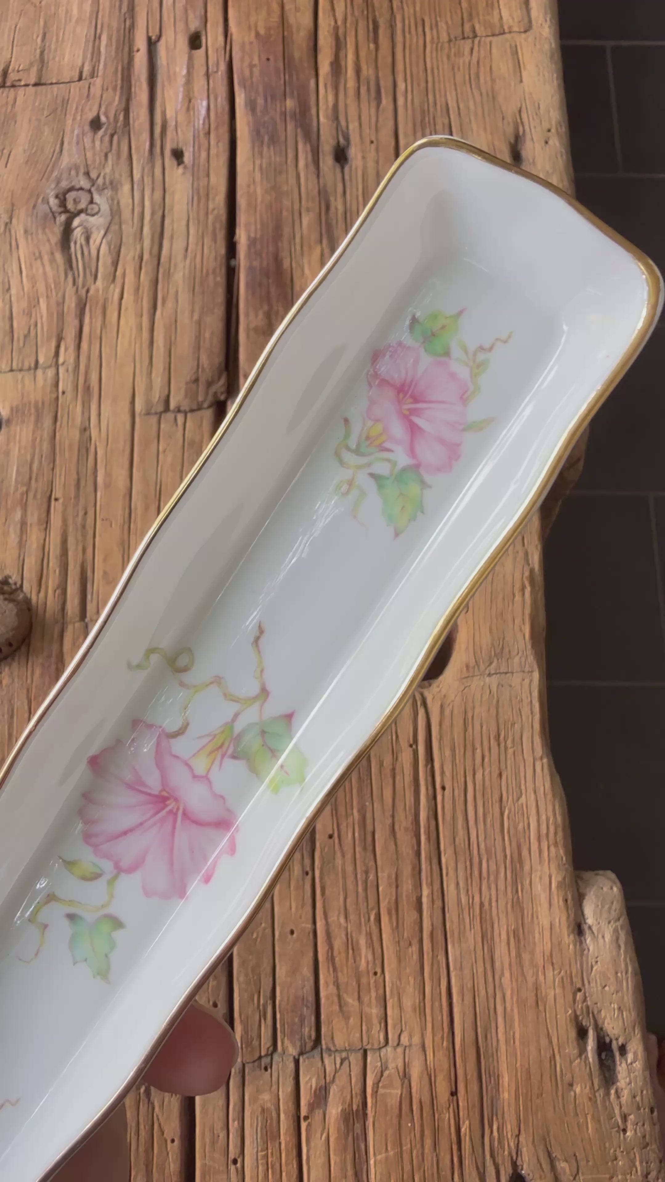 Vintage Royal Staffordshire Fine Bone China Narrow Tray